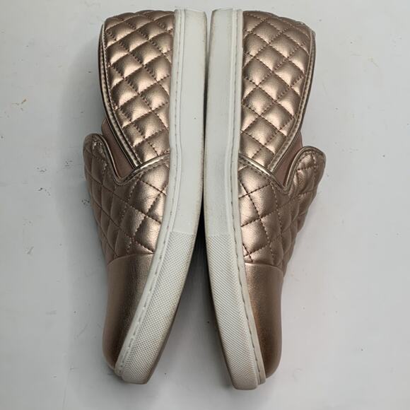 Steve Madden Zaander Rose Gold Color Quilted Slip-On Sneaker S-159 Sz 11 - Picture 8 of 10